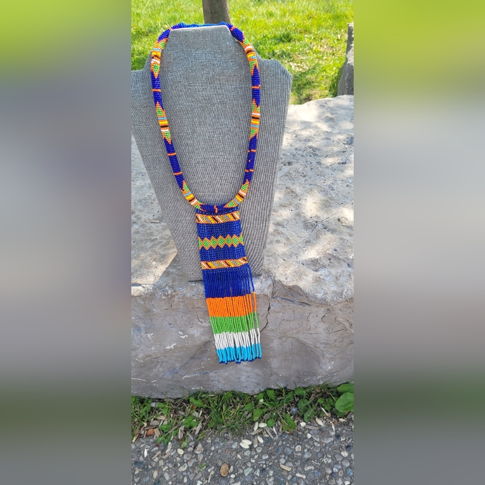 Necklace,  Beaded necklace, Ankara necklace